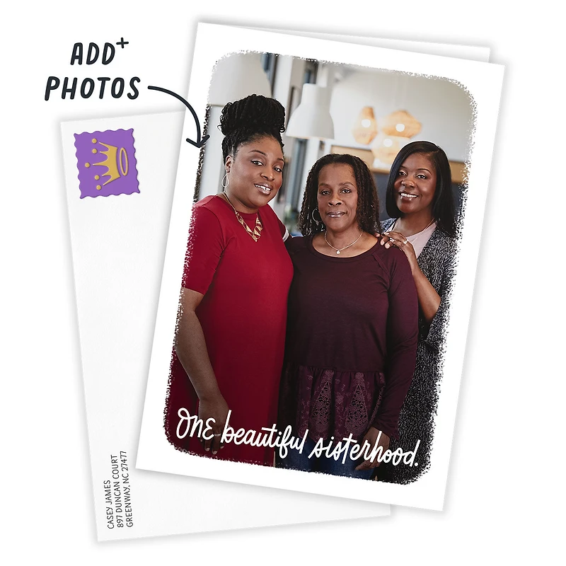 Beautiful Sisterhood White Frame Custom Card for only USD 4.99 | Hallmark