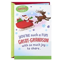 So Much Joy to Share Christmas Card for Great-Grandson With Sticker Activity for only USD 4.59 | Hallmark
