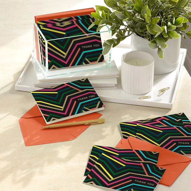 Neon Energy Blank Thank You Notes, Pack of 10 for only USD 10.49 | Hallmark