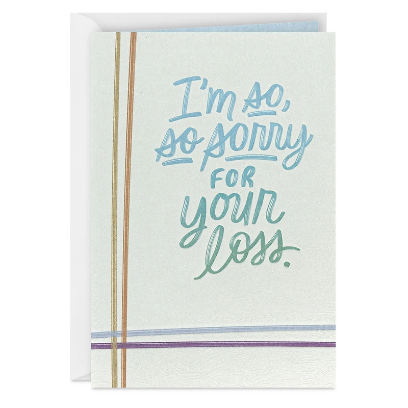 I'm So, So Sorry Sympathy Card for only USD 4.59 | Hallmark
