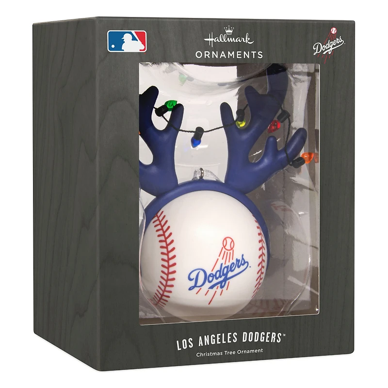 MLB Los Angeles Dodgers™ Reindeer Baseball Hallmark Ornament for only USD 12.99 | Hallmark