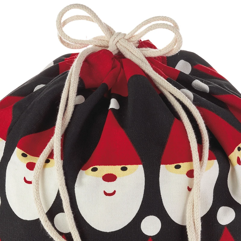 10" and 20" Santa and Stripes 2-Pack Fabric Christmas Gift Bags for only USD 14.99 | Hallmark