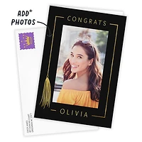 Personalized Gold Tassel Graduation Photo Card for only USD 4.99 | Hallmark