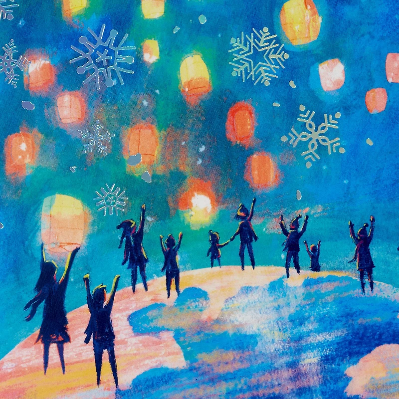 UNICEF Winter Lanterns Boxed Holiday Cards, Pack of 12 for only USD 12.50 | Hallmark