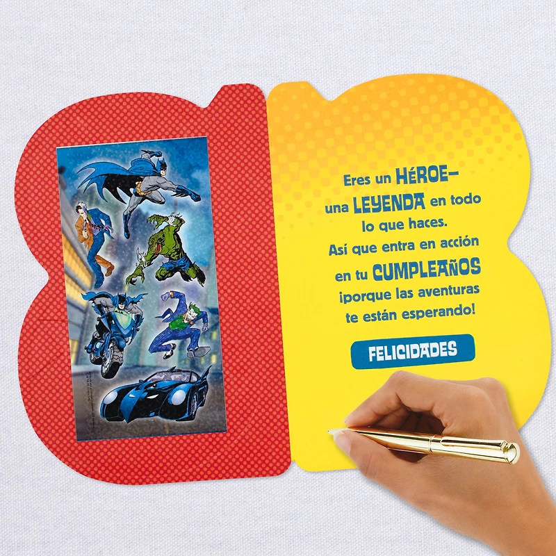 DC Comics™ Batman™ Spanish-Language 8th Birthday Card With Stickers for only USD 4.99 | Hallmark