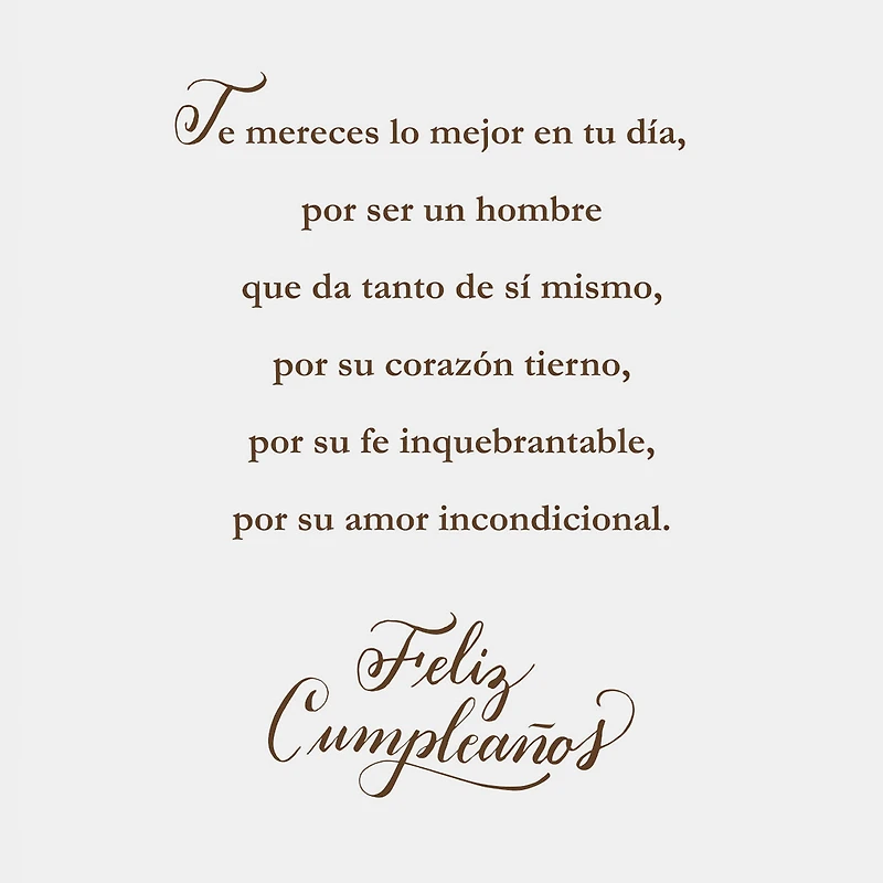 Husband and Friend Spanish-Language Religious Birthday Card for only USD 3.99 | Hallmark