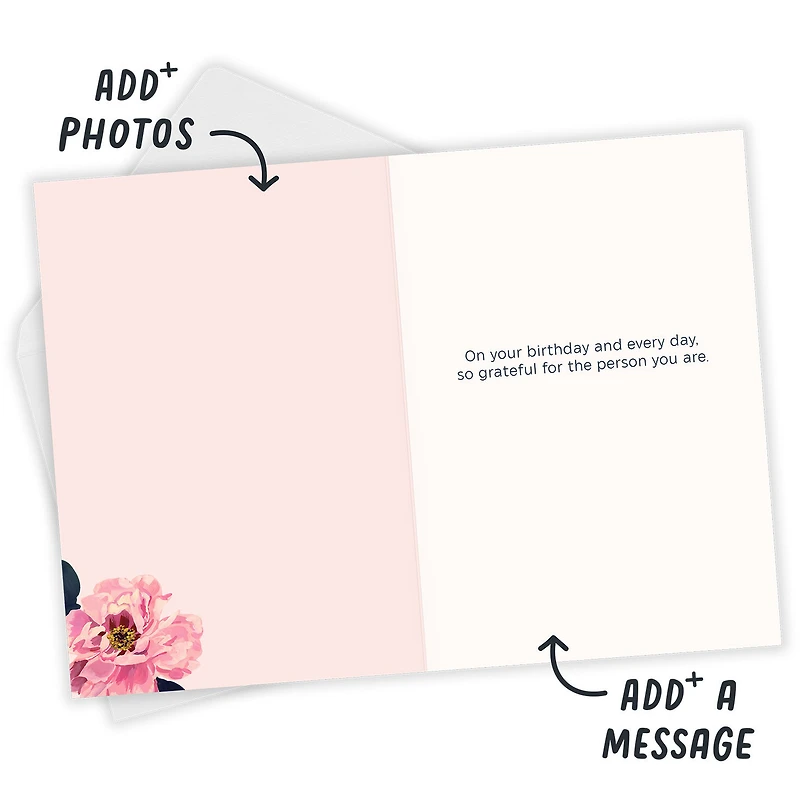 Pink Peonies Custom Birthday Card for only USD 4.99 | Hallmark