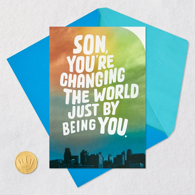 You Change the World Just By Being You Birthday Card for Son for only USD 5.99 | Hallmark