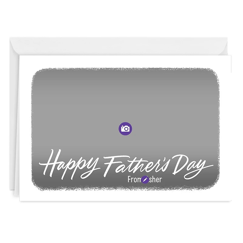 White Frame Horizontal Custom Father's Day Card for only USD 4.99 | Hallmark