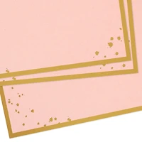 Gold-Framed Pink Flat Blank Note Cards, Pack of 10 for only USD 5.00 | Hallmark