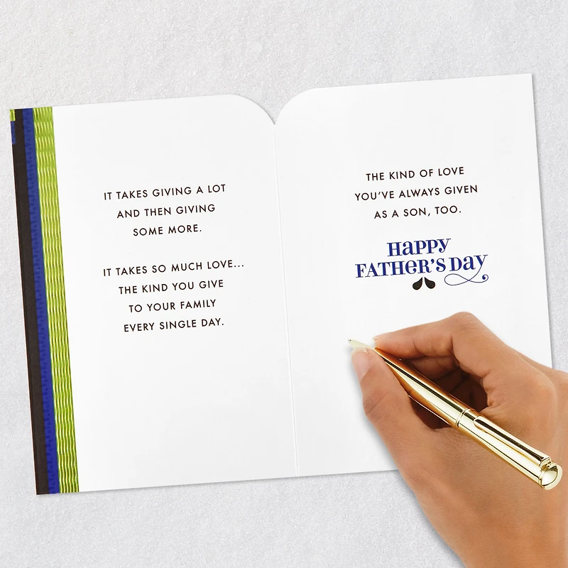 You Give a Lot and Then Give Some More Father's Day Card for Son for only USD 5.59 | Hallmark