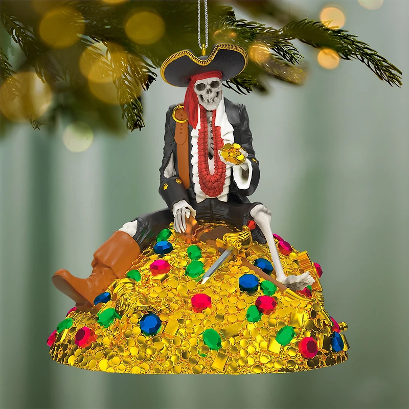 Disney Pirates of the Caribbean Collection Treasure Skeleton Ornament With Light and Sound for only USD 49.99 | Hallmark