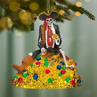 Disney Pirates of the Caribbean Collection Treasure Skeleton Ornament With Light and Sound for only USD 49.99 | Hallmark