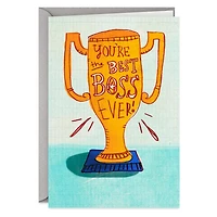 Best Boss Ever Trophy Funny Boss's Day Card for only USD 3.49 | Hallmark