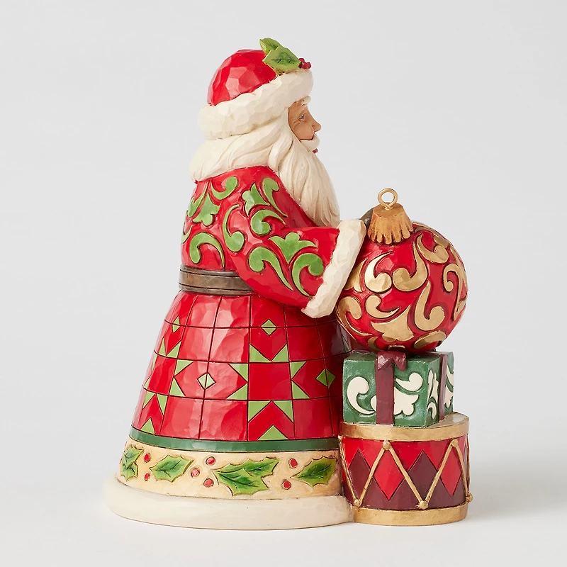 Jim Shore Heartwood Creek Santa Figurine With 2025 Dated Ornament, 7.5" for only USD 64.99 | Hallmark