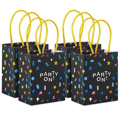 4" "Party On" Mini Treat Bags With Handles, Pack of 4 for only USD 4.99 | Hallmark