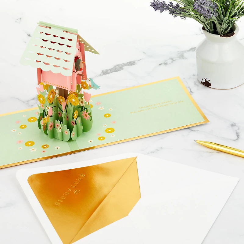 Birdhouse 3D Pop-Up Mother's Day Card for Mom for only USD 12.99 | Hallmark