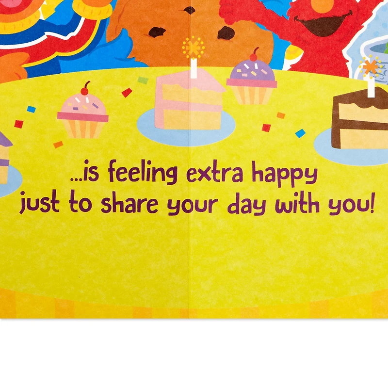 Sesame Street® Extra Happy Pop-Up Birthday Card for Kids for only USD 4.59 | Hallmark