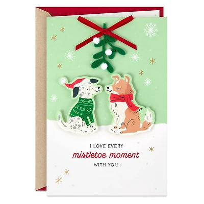 I Love Every Mistletoe Moment With You Romantic Christmas Card for only USD 8.59 | Hallmark