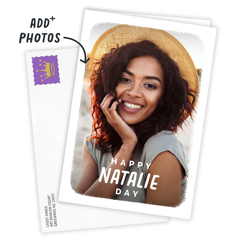 Personalized White Outline Any Occasion Photo Card for only USD 4.99 | Hallmark