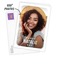 Personalized White Outline Any Occasion Photo Card for only USD 4.99 | Hallmark