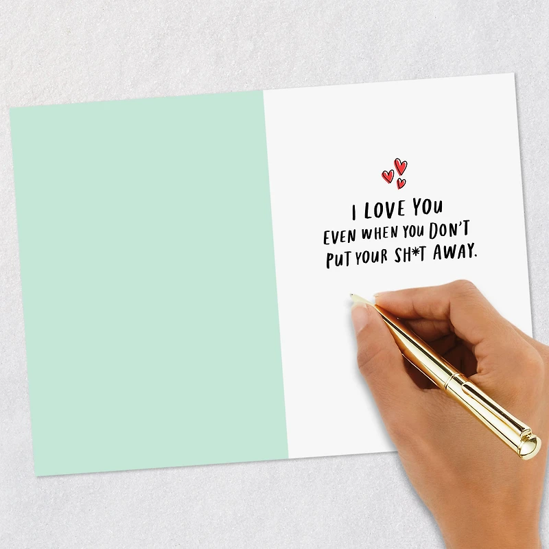 Love You, Messy Sh*t and All Funny Romantic Love Card for only USD 4.49 | Hallmark