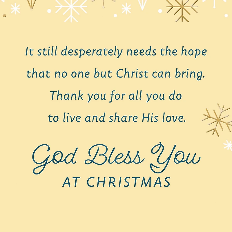 Thank You for the Love You Share Religious Christmas Card for Sister for only USD 3.99 | Hallmark