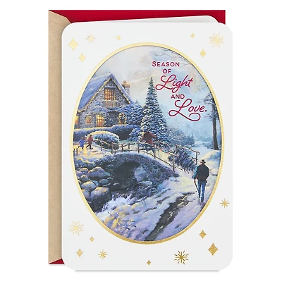 Thomas Kinkade Season of Light and Love Christmas Card for only USD 6.59 | Hallmark