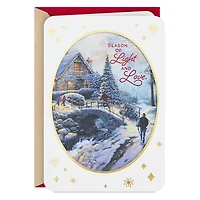 Thomas Kinkade Season of Light and Love Christmas Card for only USD 6.59 | Hallmark