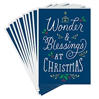 Wonder and Blessings Religious Christmas Cards, Pack of 10 for only USD 8.99 | Hallmark