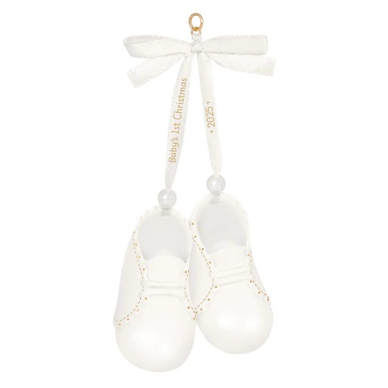 Baby's 1st Christmas Baby Booties 2025 Porcelain Ornament for only USD 30.99 | Hallmark