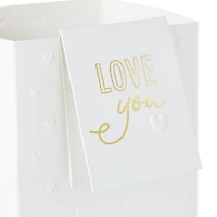 Build-a-Bouquet Love You White Hearts Pop-Up Paper Vase With Mini Card for only USD 4.99 | Hallmark