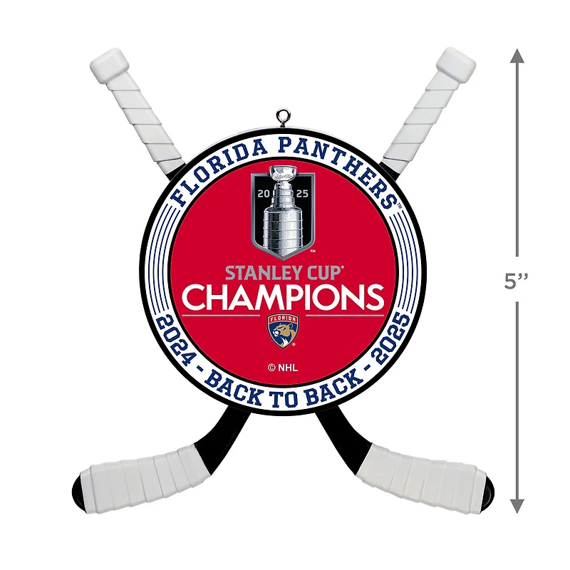 NHL Florida Panthers™ 2025 Stanley Cup® Champions Hockey Ornament for only USD 30.99 | Hallmark