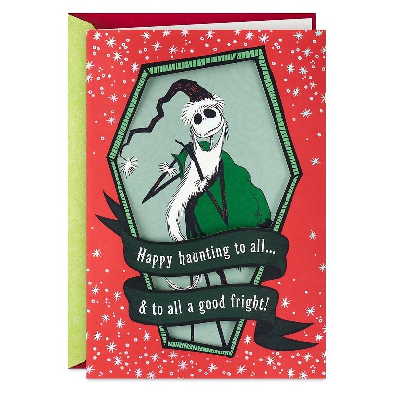 Disney Tim Burton's The Nightmare Before Christmas Jack Skellington Happy Haunting Christmas Card for only USD 6.59 | Hallmark