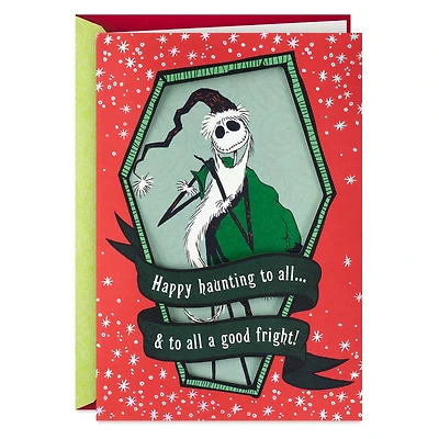 Disney Tim Burton's The Nightmare Before Christmas Jack Skellington Happy Haunting Christmas Card for only USD 6.59 | Hallmark