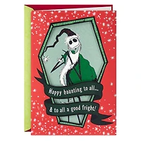 Disney Tim Burton's The Nightmare Before Christmas Jack Skellington Happy Haunting Christmas Card for only USD 6.59 | Hallmark