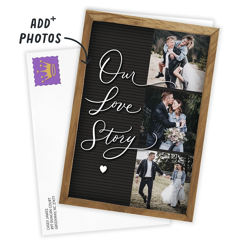 Our Love Story Letter Board Custom Love Card for only USD 4.99 | Hallmark