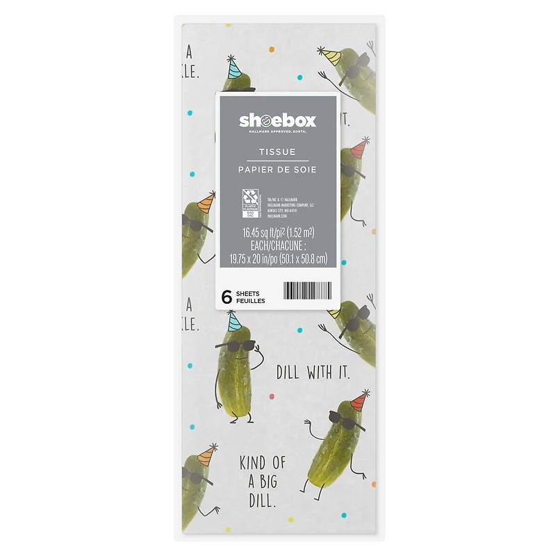 Partying Pickle Puns Tissue Paper, 6 sheets for only USD 1.99 | Hallmark