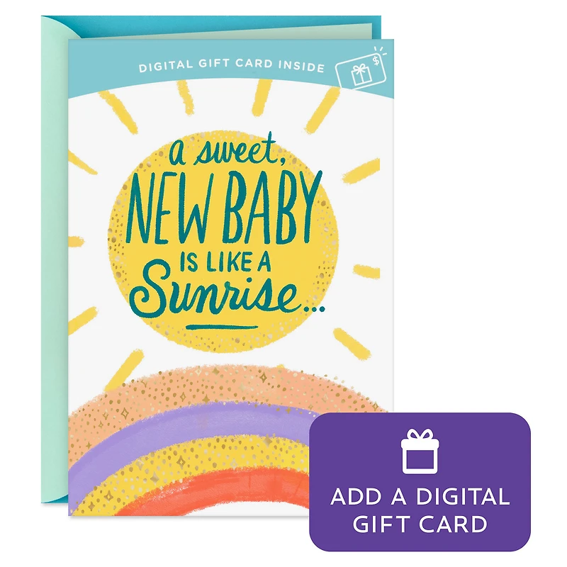 Enjoy the Sunshine Coming Your Way Gift Card Greeting New Baby Card for only USD 4.99 | Hallmark