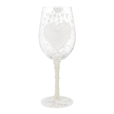 Lolita Two Hearts One Love Handpainted Wine Glass, 15 oz. for only USD 34.99 | Hallmark