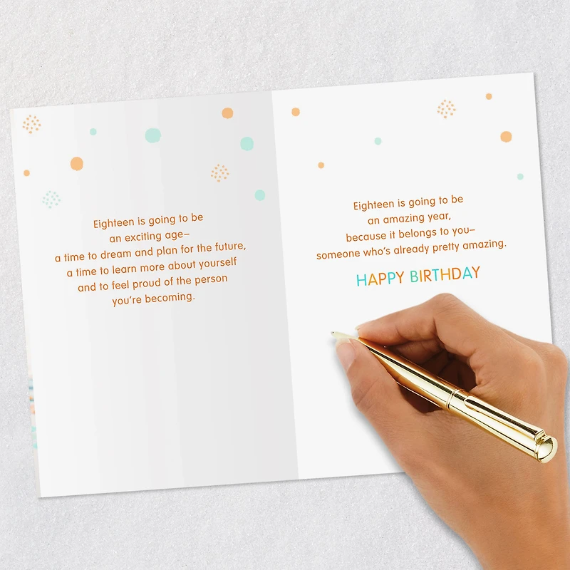 An Exciting Age and Amazing Year 18th Birthday Card for only USD 3.99 | Hallmark