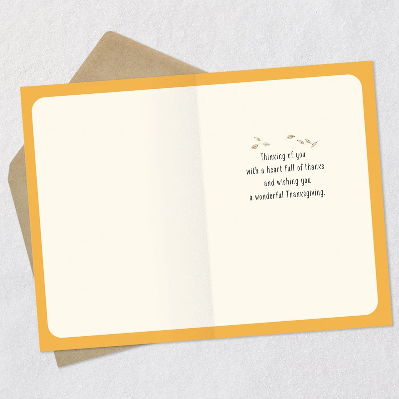 A Heart Full of Thanks Thanksgiving Card for only USD 2.00 | Hallmark