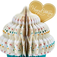 Love to Love You Cupcake With Heart Honeycomb 3D Pop-Up Romantic Birthday Card for only USD 6.99 | Hallmark