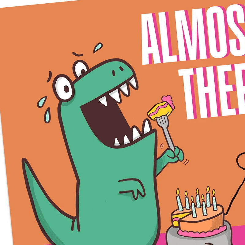 T-Rex Eating Cake Funny Birthday Card for only USD 3.99 | Hallmark