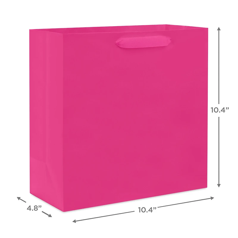 10.4" Hot Pink Large Square Gift Bag for only USD 4.49 | Hallmark