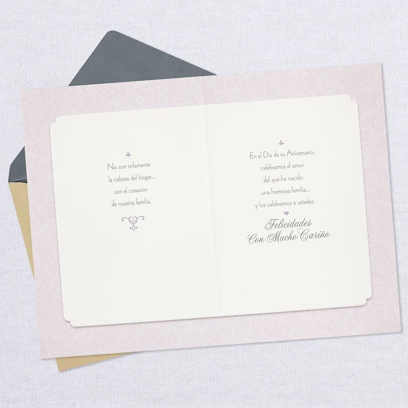 Heart of Our Family Spanish-Language Anniversary Card for Papá & Mamá With Keepsake Sentiment for only USD 4.99 | Hallmark