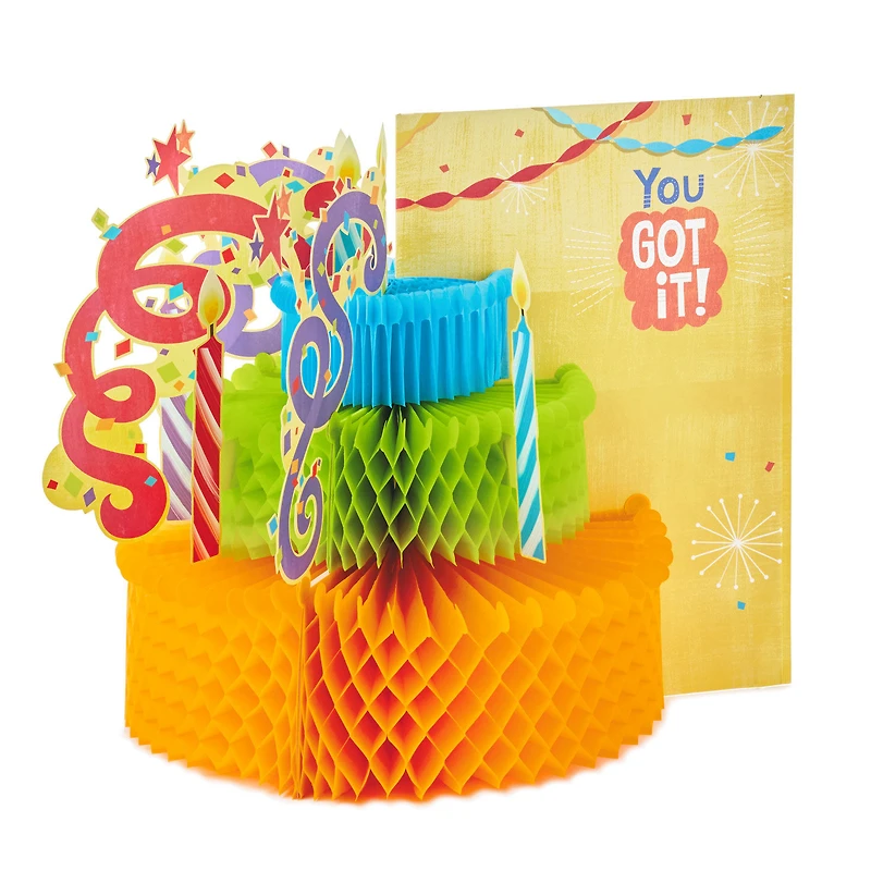 16" Make a Fuss Cake Pop-Up Jumbo Birthday Card for only USD 14.99 | Hallmark