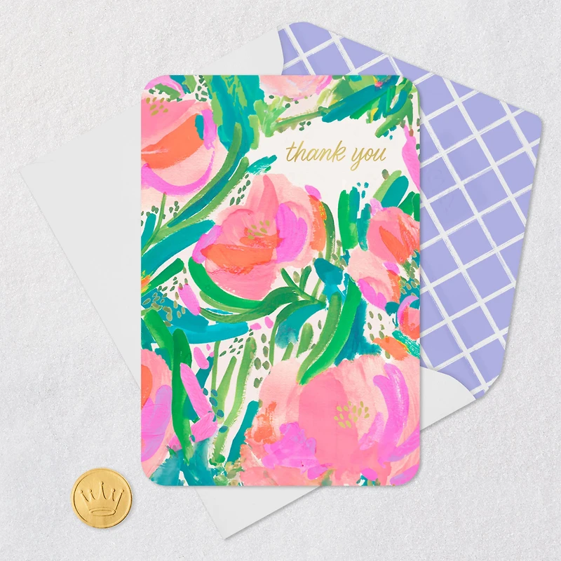 Painted Flowers Blank Thank You Card for only USD 2.99 | Hallmark
