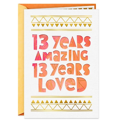 You're Amazing 13th Birthday Card for only USD 3.99 | Hallmark