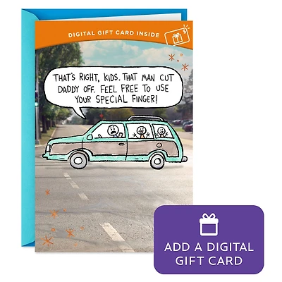 Use Your Special Finger Gift Card Greeting Funny Father's Day Card for Dad for only USD 4.99 | Hallmark